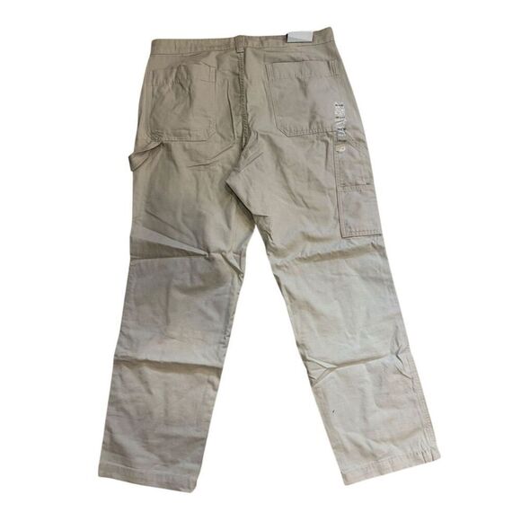 GAP Mens Khaki Carpenter Pants 34x30 Relaxed Fit Workwear - Picture 2 of 5